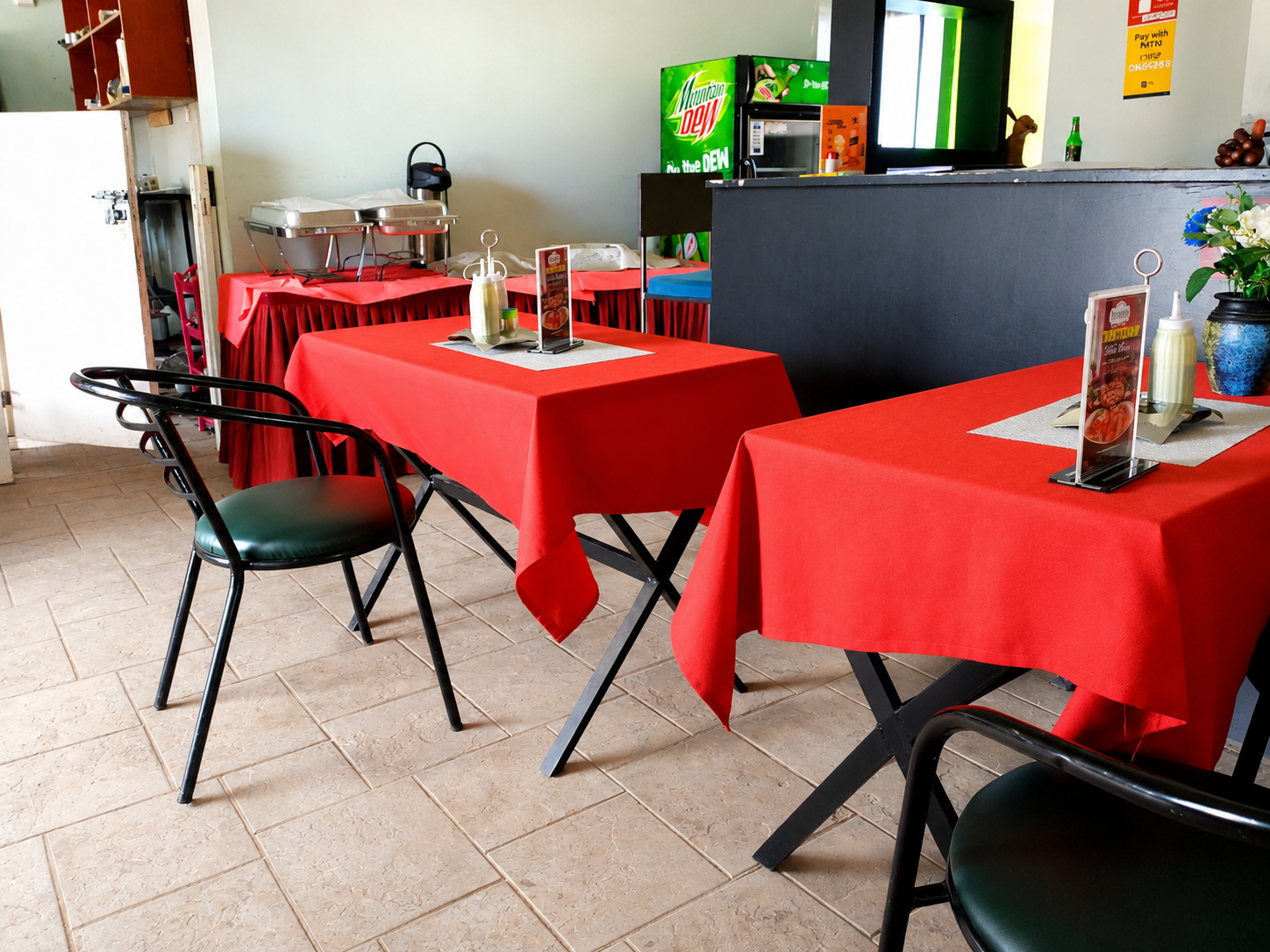 Trattoria seating area